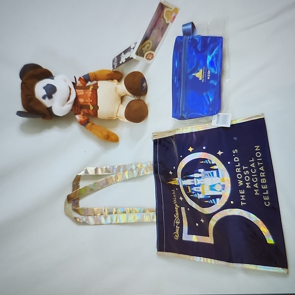 Disney 50th anniversary H2O+ Fannypack, Plush, WDW Tote & 65th Key